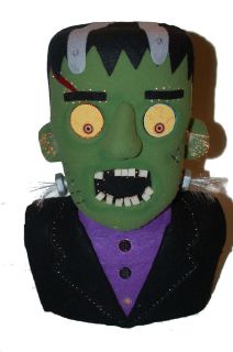 Dept. 56 Frankenstein Halloween Lamp Figurine Bust NEW