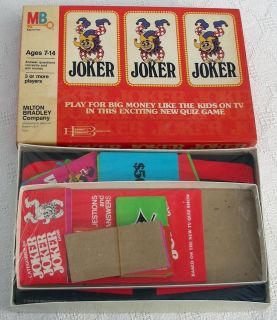 1979 Joker Joker Joker Board Game Milton Bradley.No.400​3 NEW RARE
