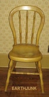 Tell City Hard Rock Maple Farmhouse Chair 2202 Antique Gold #89 