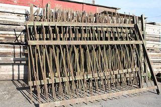 Antique Wrought iron fence & gates railing from Erie canal! 7 ft. H 