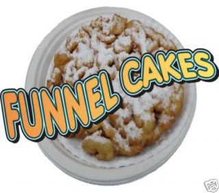 Funnel Cake Cakes Powdered Sugar Concession Decal 14