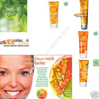 Janet Ayurveda Orange C Mild Bleaching Treatment Natural Herbal Cream 