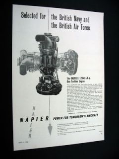 Napier Gazelle Gas Turbine Bristol 192 & Westland S 58 Helicopter 