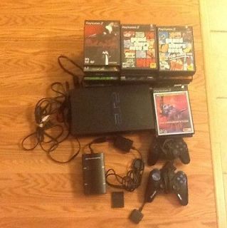   Black Console, 35 Games, Memory Card, Multiplayer Adapter