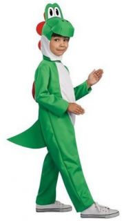   Game Super Mario Green Yoshi Deluxe Lizard Dino Halloween Costume