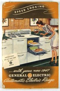 1947 General Electric Automatic Electric Range Manual