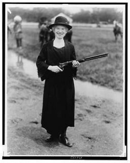 1922 Annie Oakley, with gun Buffalo Bill gave her
