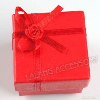 3pcs New Wholesale Red Flower Ring Gift Display Packaging Boxes 