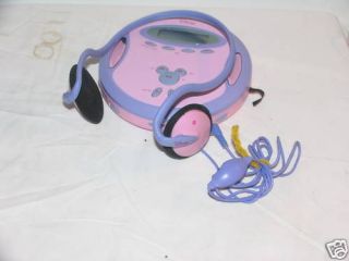 Disney Princess AM FM CD PLAYER PINK WITH HEADPHONE
