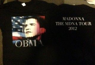MADONNA RARE MDNA TOUR EXCLUSIVE OBMA OBAMA SHIRT MSG NYC ELECTION 