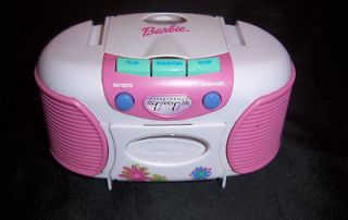 Barbie 5 Pretend Play CD Player Plays Music ( see video ) Toy 