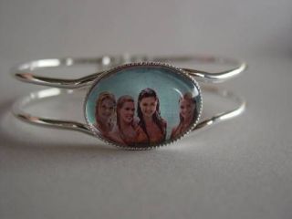 H2O Just Add Water Picture Mermaids Water Sterling Silver Plated Cuff 