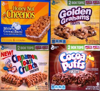 GENERAL MILLS GREAT VALUE BREAKFAST CEREAL BARS TREATS ~ MANY FLAVORS 