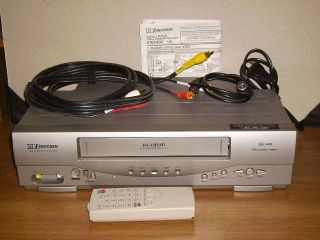 Emerson EWV404 4 Head VHS VCR Video Cassette Recorder Player WITH 