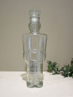 1998 Smirnoff Clear Glass Bottle Liquor Decanter