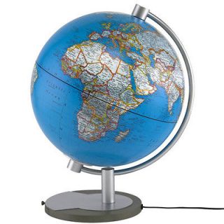 11 Athens LIGHTED Physical/Polit​ical World Desk Globe
