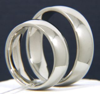 mens white gold wedding bands in Engagement & Wedding