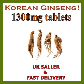 Korean Ginseng 1300mg tablets