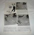 1963 catalog ad page ~ Wilson Golf Clubs ~ PATTY BERG, SAM SNEAD