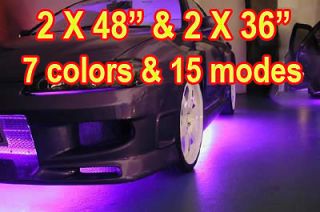 Color RGB Underbody Under Glow Car Body Flash LED Flexible Neon 