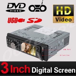   Din Car Stereo DVD Player Radio USB SD +Detachable Panel+USA Stock