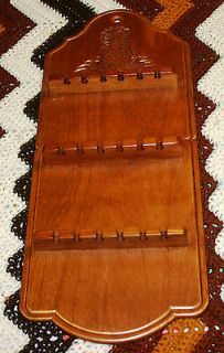 Wooden Souvenir Spoon Display Rack for 18 SpoonsPineapple Etched at 