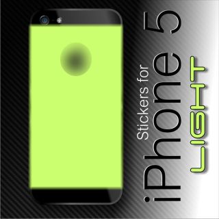 Glow In The Dark Back Sticker Skin Cover for iPhone 5