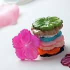 10pcs Mixed Color MOP Shell Carved Flower Pendant 25mm
