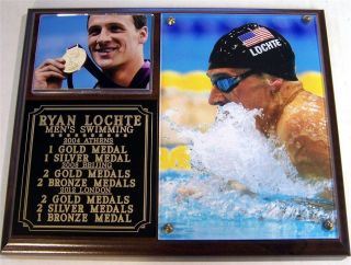Ryan Lochte London 2012 Olympic Mens Swimming Gold Medals Photo 