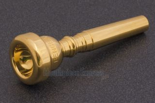 BENGE 5B 24K GOLD Plated Trumpet Mouthpiece
