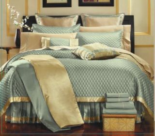 Bed in a Bag Quilt Bedding Set Chocolate or Aqua 