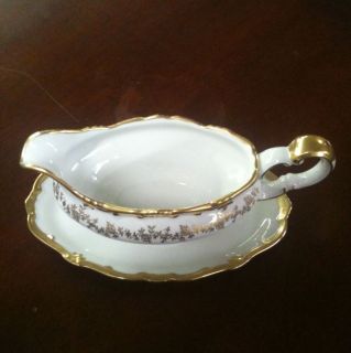 Weimar Katharina #14051 Gravy Boat With Attached Underplate C74JP