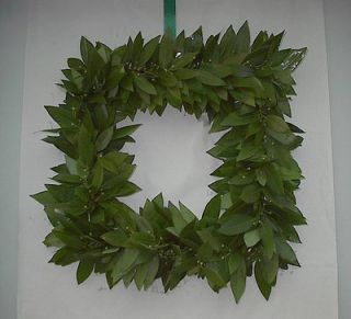 Fresh Square Bay Leaf Wreath to Dry Home Decor Herbs Cooking