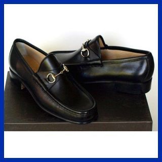 GUCCI New Womens Black Flats Loafers Shoes size 6 Authentic Made in 