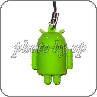 Green Google Android Figure KeyChain Charm Strap For Motorola Phone