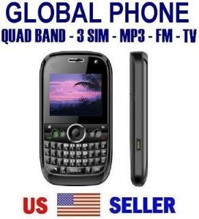 INTERNATIONAL UNLOCKED GSM Quad Band, Cell Phones w/ MP3, TV / FM & 3 
