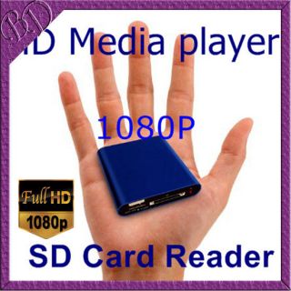 Mini 1080P Full HD HDM Media Player MKV/RM/RMVB H.264 MP3 DVD AVI SD 