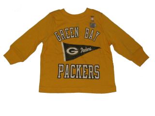   NWT Boys Officially Licensed NFL Green Bay Packers Long Sleeve Shirt