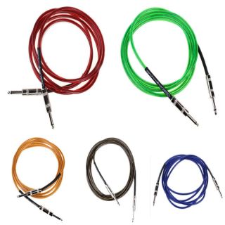 10ft Electric Guitar Bass Amp Amplifier Connection Cable Lead Cord Top 