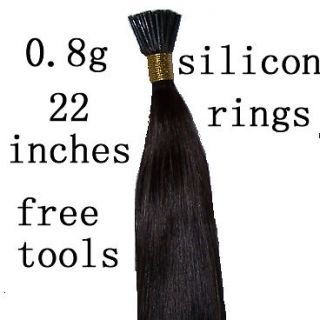 remy human hair extensions 50 pcs micro bead DIY tool