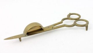 Vintage Brass Candle Cutter Snuffer Scissors