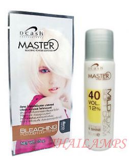Dcash Hair Bleach Color Hair Dye Lightening Powder Kit Blonde White 