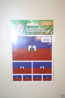 HAITI COUNTRY FLAG COLLECTION OF STICKERS NEW