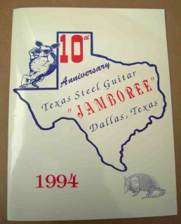 10th Anniversary Texas Steel Guitar Jamboree 1994 Book