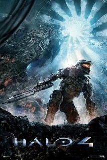 Halo 4 Chaos POSTER 60x90cm NEW Master Chief Spartan Soldier holding 