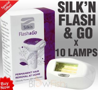 10 x New Silkn Flash &Go Disposable Lamp Cartridge 1000 Pulses Free 