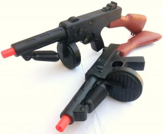 1920s Gangster Dual Tommy Gun Toy Machine Gun Set SAFE