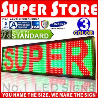 Color LED Sign   60x22 Program Scroll Outdoor message Display