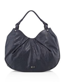 Handbags by Romeo & Juliet Couture Bree Soft Pleat Hobo, Navy