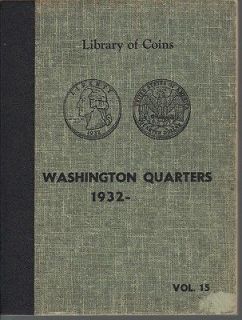 Library of Coins Washington Quarters 1932 1962 Album with 1 Unmarked 